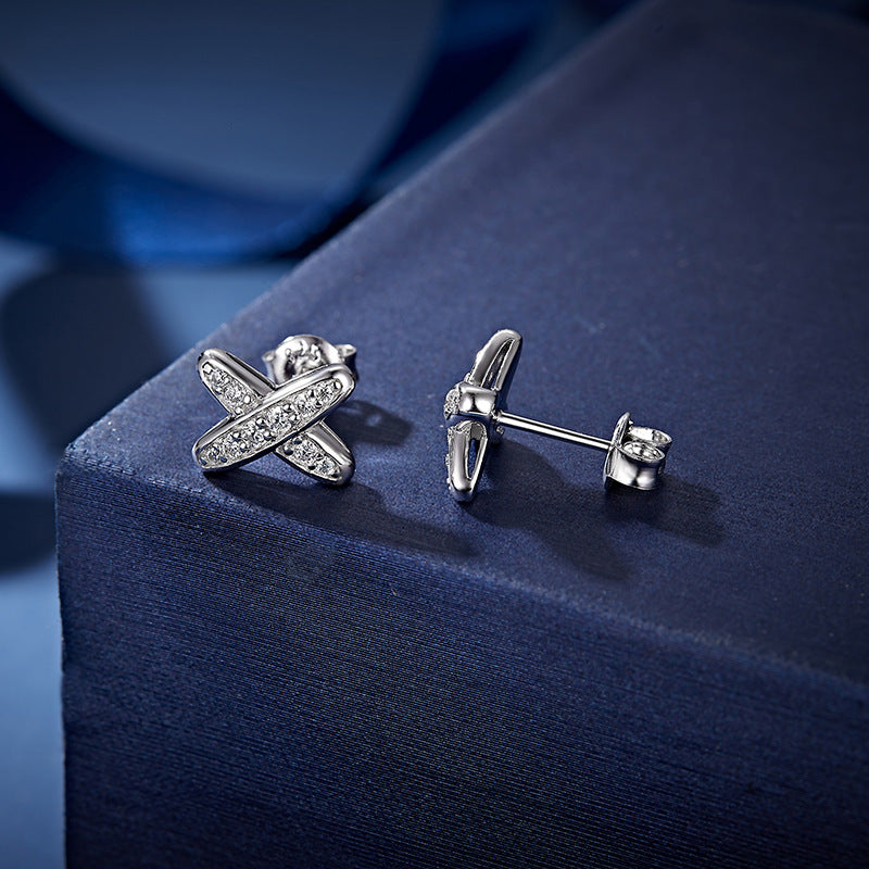 S925 Round-Cut Moissanite Earring【6.2#199】