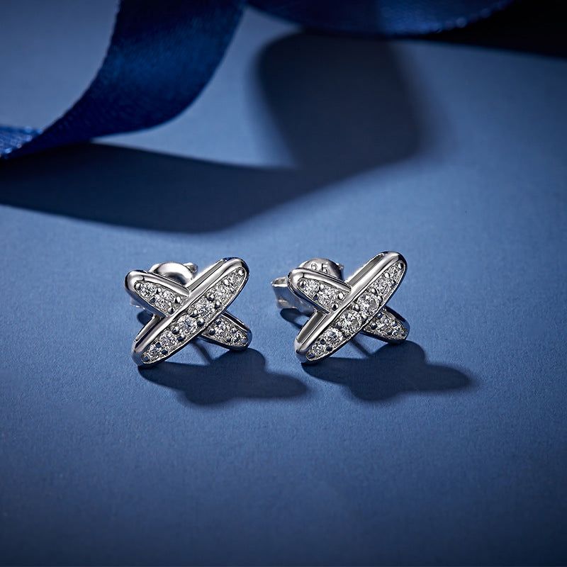 S925 Round-Cut Moissanite Earring【6.2#199】