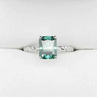 S925 Radiant-Cut Vines Moissanite Rings 3CT 【3#33】