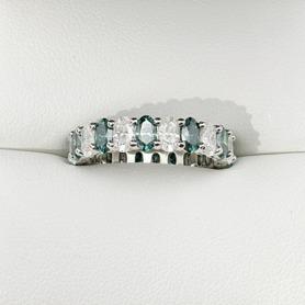 S925 Oval-Cut Full Moissanite Rings 【3#30】