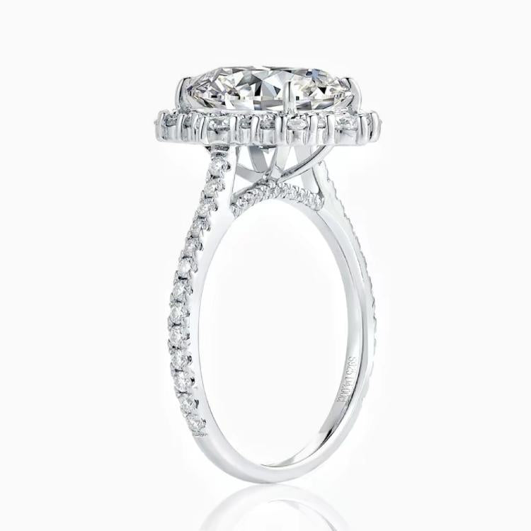 S925 Radiant-Cut Full Moissanite (Even Side Stones) Ring 4CT 【6#27】