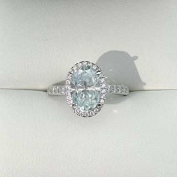 S925 Oval-Cut "A Heaven-Made Match" Moissanite Rings 3CT 【3#34】