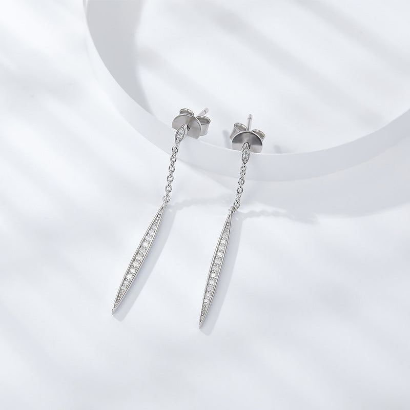 S925 Round-Cut Full Moissanite Stud Earrings【6.2#44】