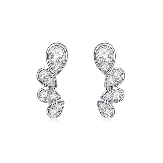 S925 Pear-Cut Moissanite Earring【6.2#195】