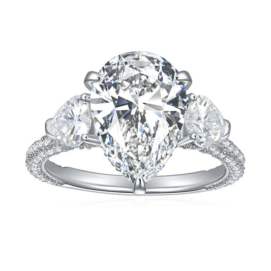 S925 Pear-Cut Moissanite Ring【6.2#191】