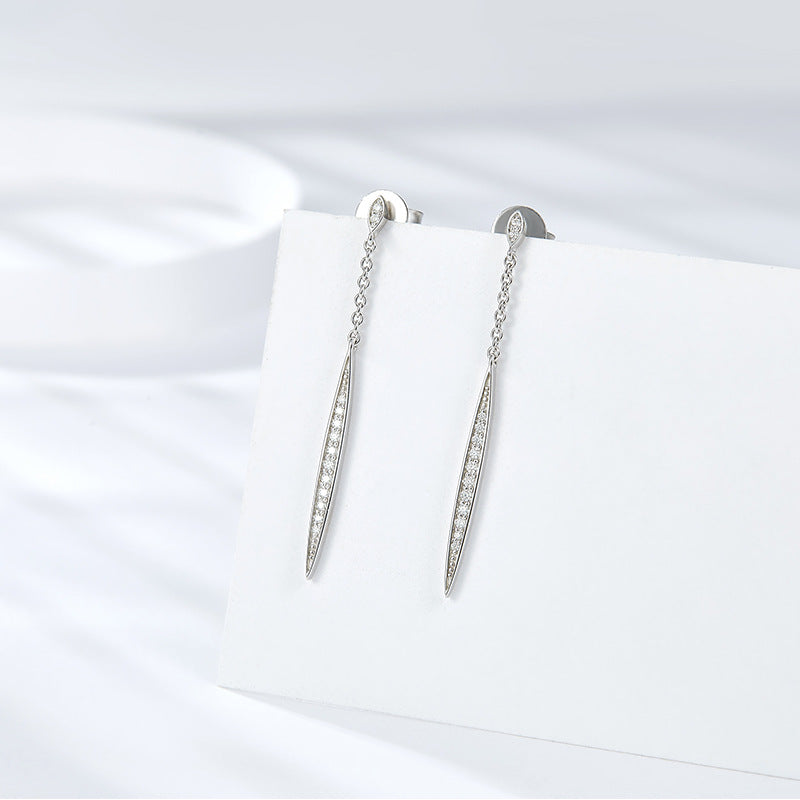 S925 Round-Cut Full Moissanite Stud Earrings【6.2#44】