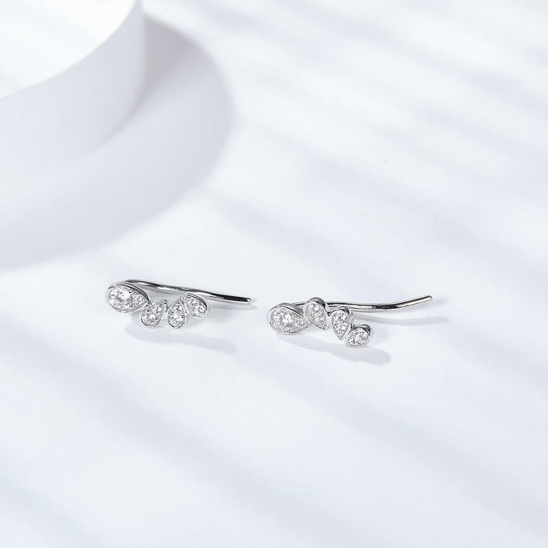 S925 Pear-Cut Moissanite Earring【6.2#195】
