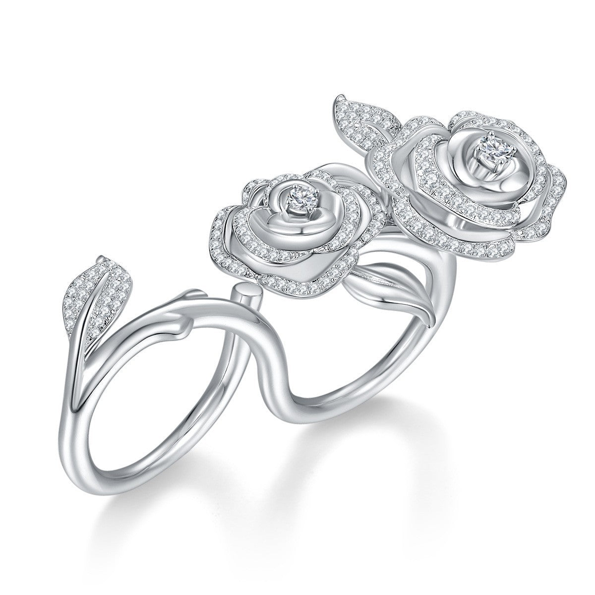 S925 Round-Cut Moissanite Ring【6.2#156】