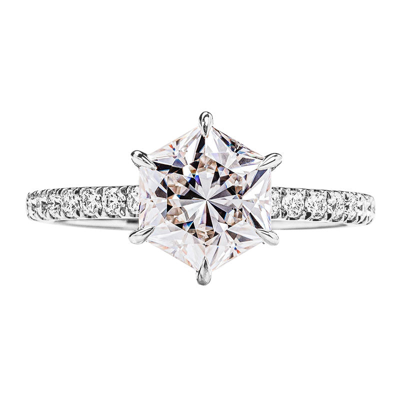 S925 Oval-Cut Moissanite Ring 2CT 【6.2#7】