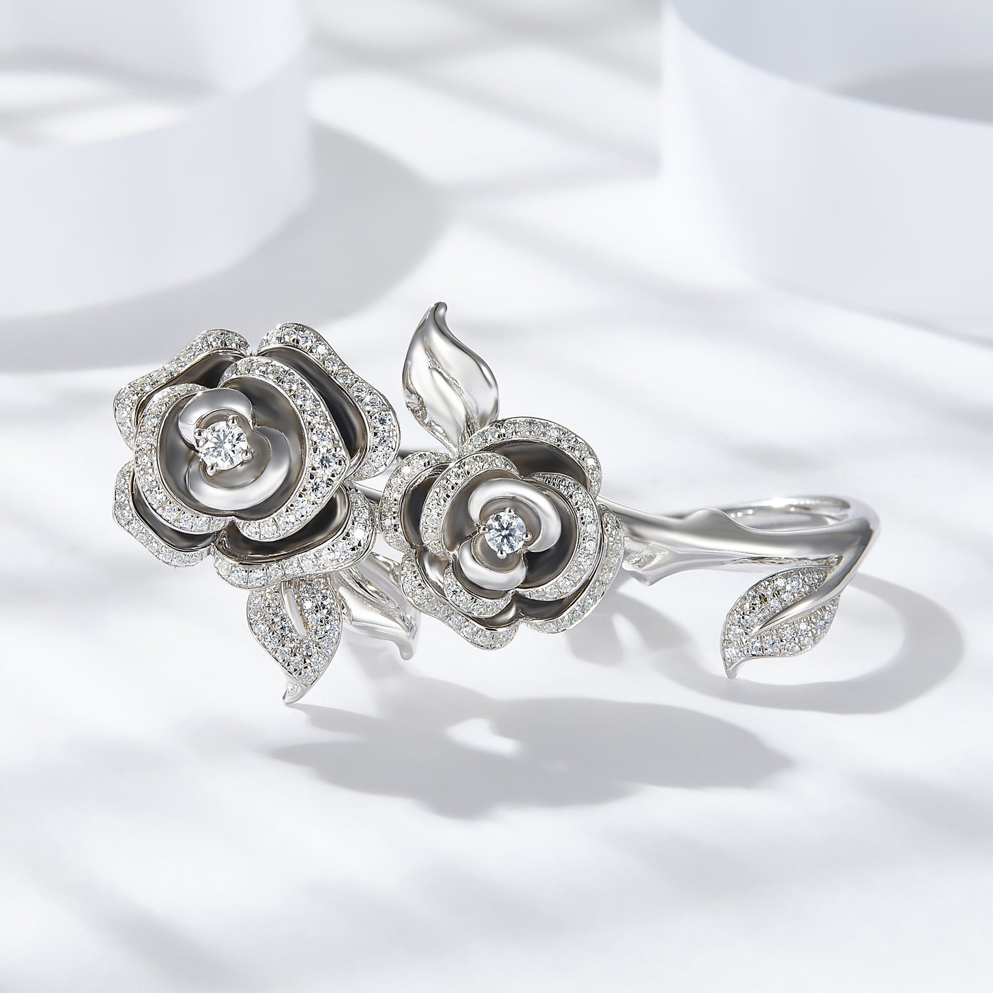S925 Round-Cut Moissanite Ring【6.2#156】