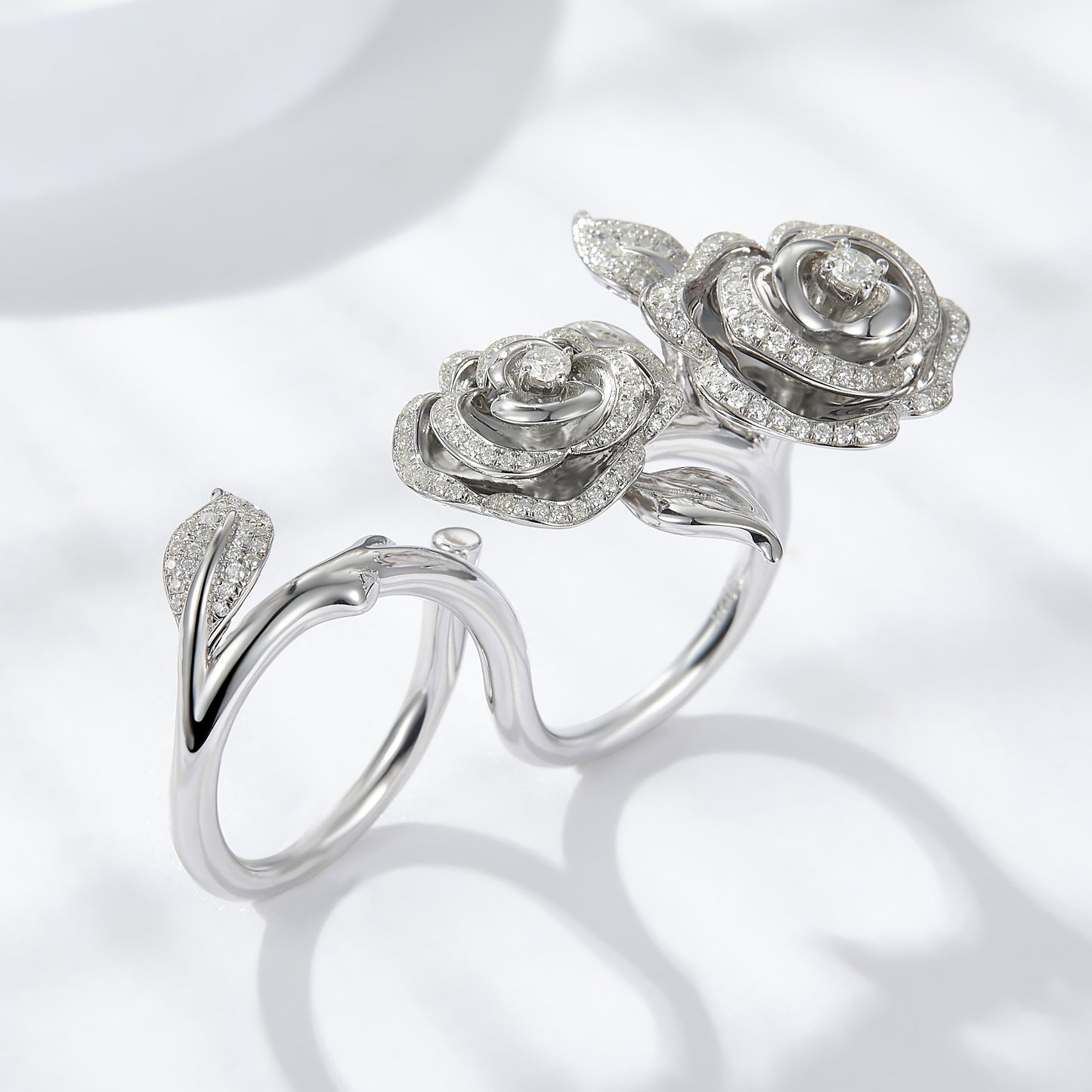 S925 Round-Cut Moissanite Ring【6.2#156】