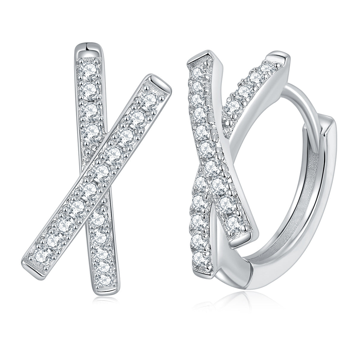 S925 Round-Cut Moissanite Earring【6.2#168】