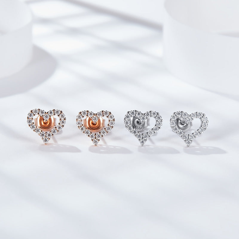 S925 Round-Cut Moissanite Earring【6.2#152】