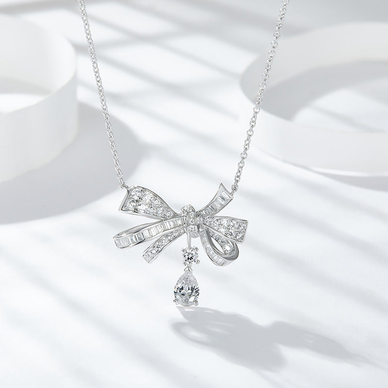 S925 Pear-Cut Moissanite Necklace【6.2#202】