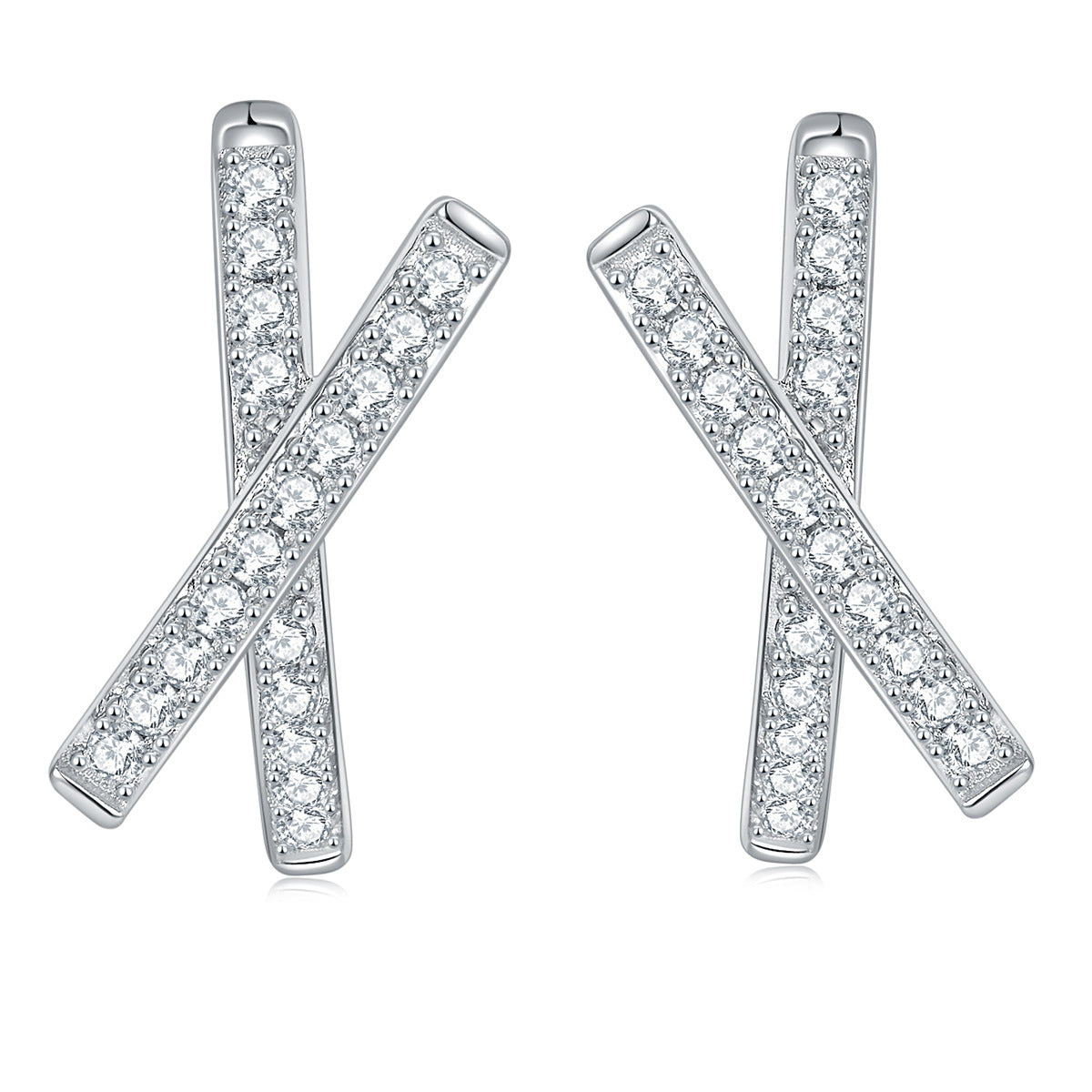 S925 Round-Cut Moissanite Earring【6.2#168】