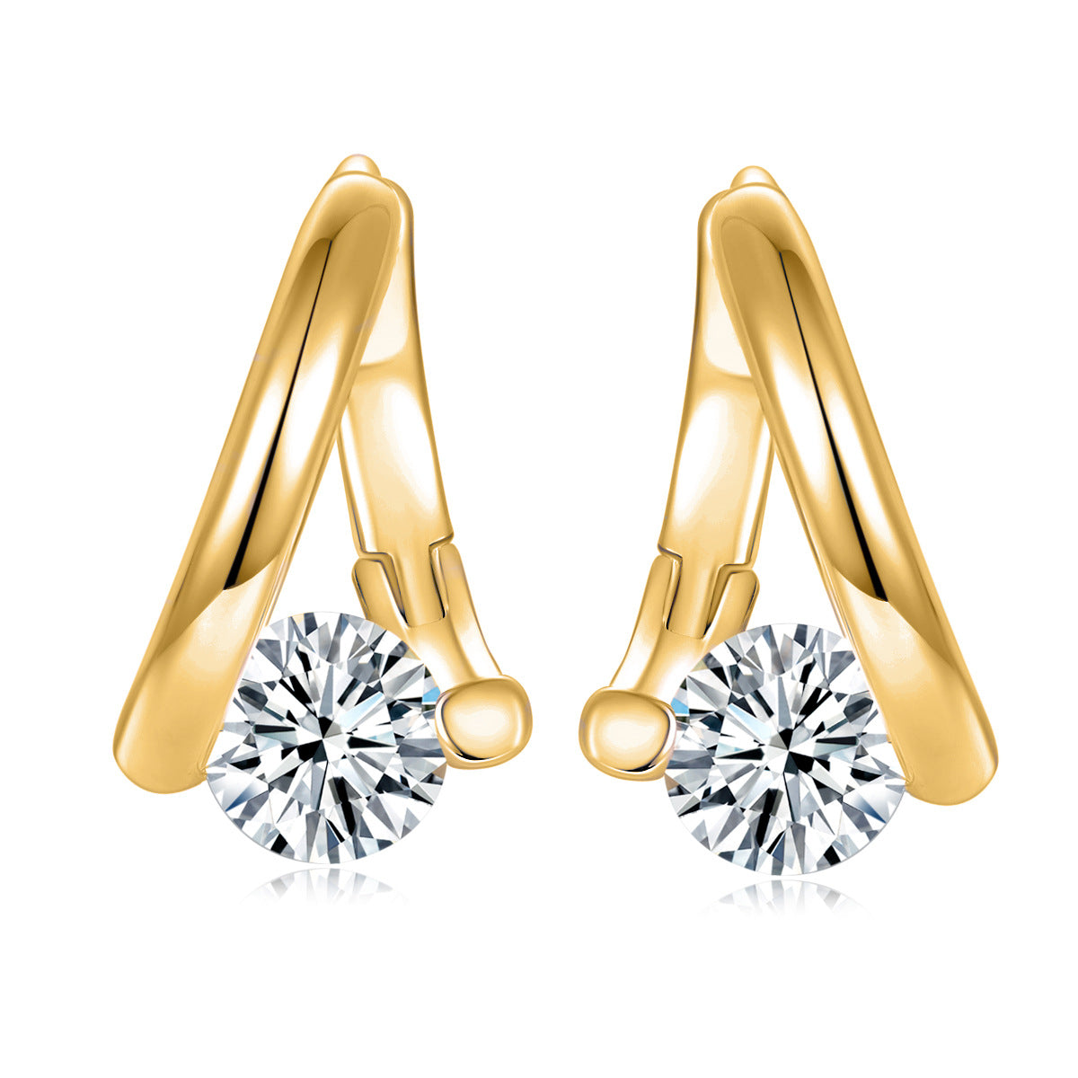 S925 Round-Cut Moissanite Ring【6.2#204】