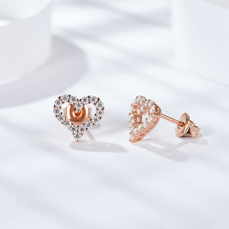 S925 Round-Cut Moissanite Earring【6.2#152】