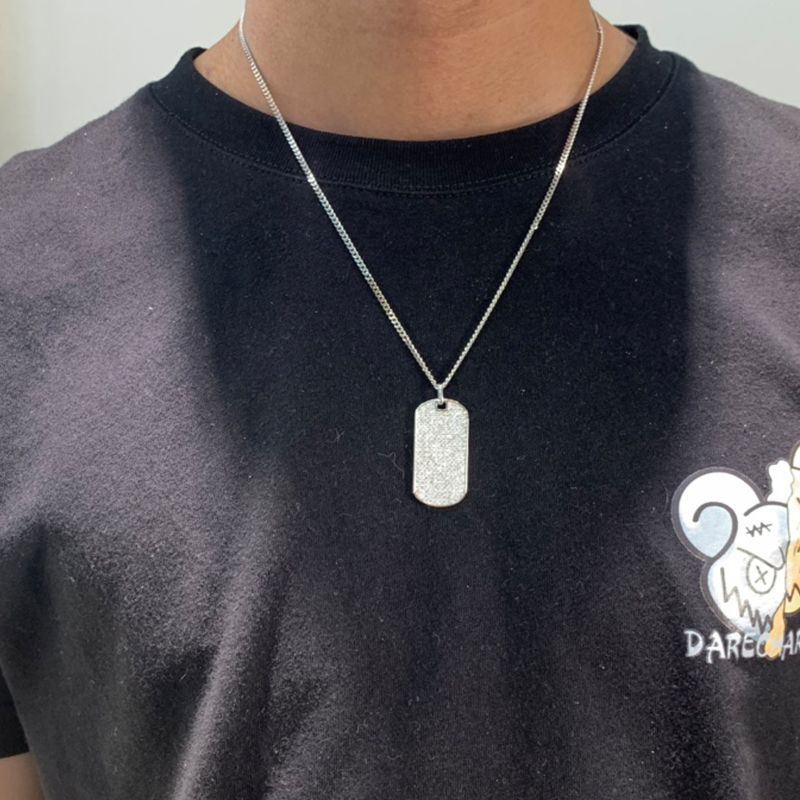 S925 Round-Cut Full Moissanite Necklace【6.2#33】