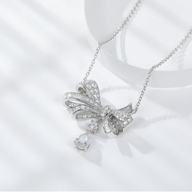 S925 Pear-Cut Moissanite Necklace【6.2#202】