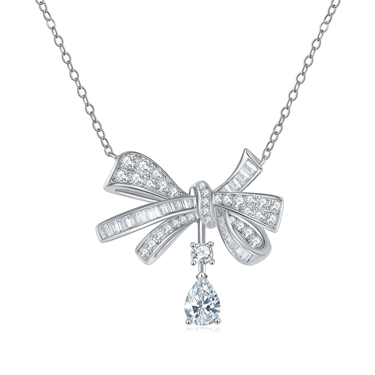 S925 Pear-Cut Moissanite Necklace【6.2#202】