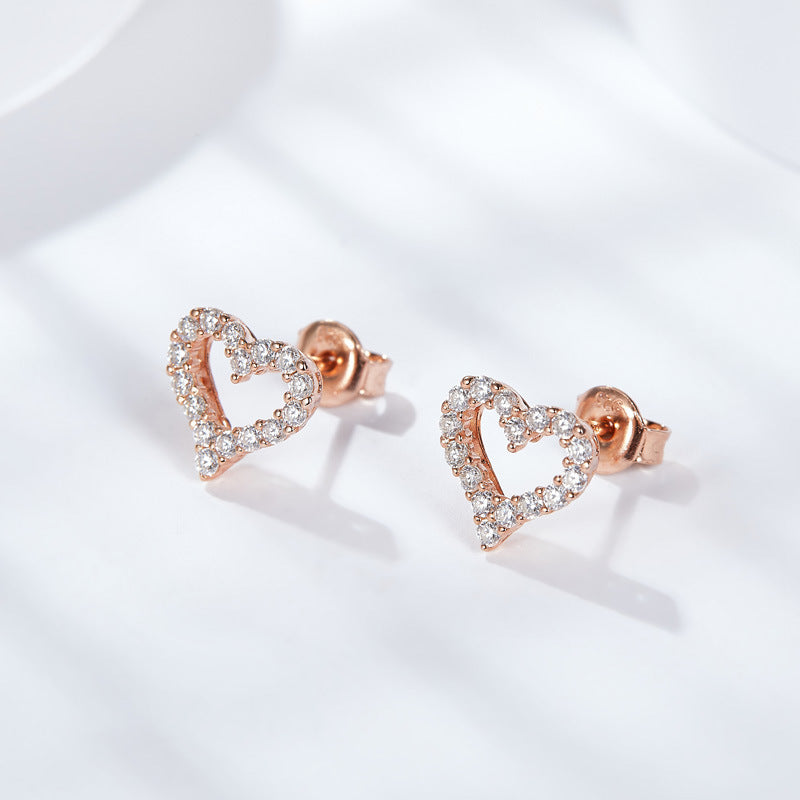 S925 Round-Cut Moissanite Earring【6.2#152】