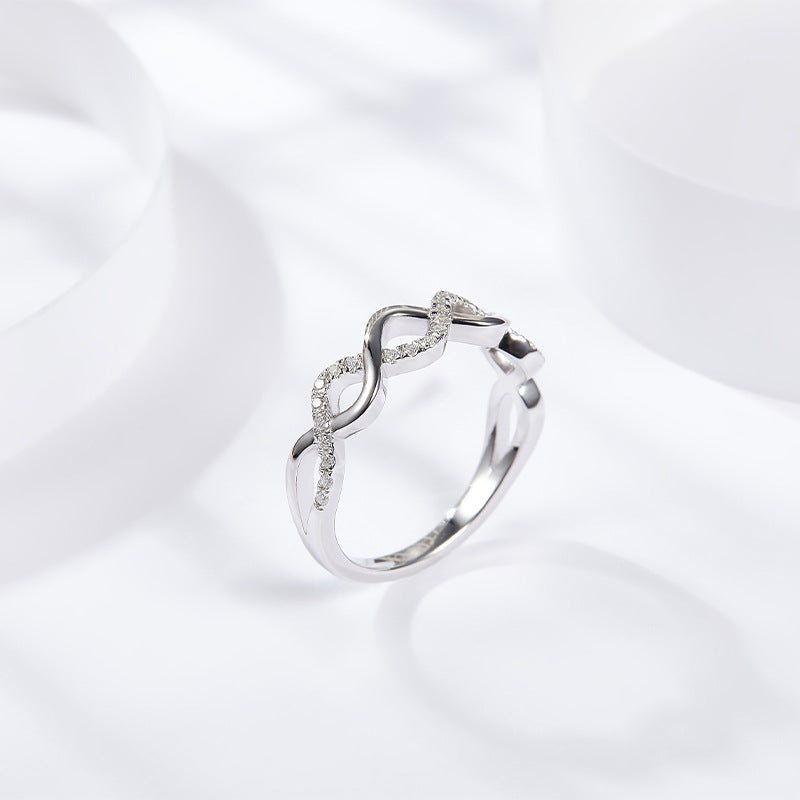 S925 Round-Cut Moissanite Ring【6.2#169】