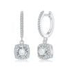 S925 Princess-Cut Moissanite Earring【6.2#145】