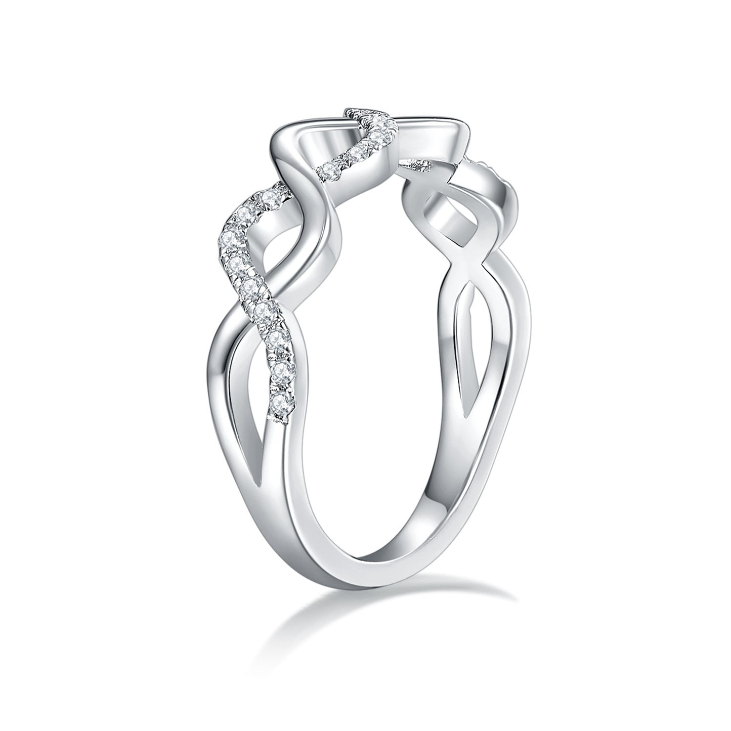 S925 Round-Cut Moissanite Ring【6.2#169】