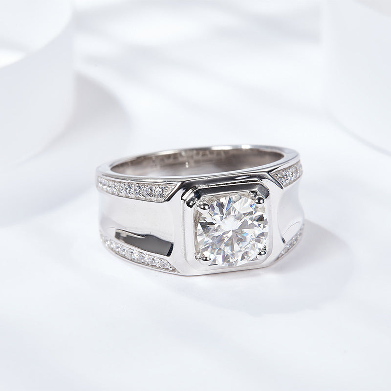 S925 Cushion-Cut Moissanite Ring【6.2#185】