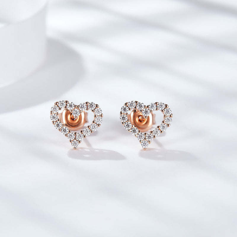S925 Round-Cut Moissanite Earring【6.2#152】