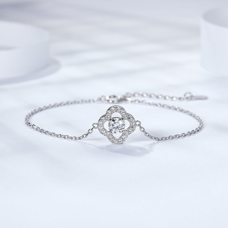 S925 Round-Cut Moissanite Necklace Plated 18k Gold【6.2#131】