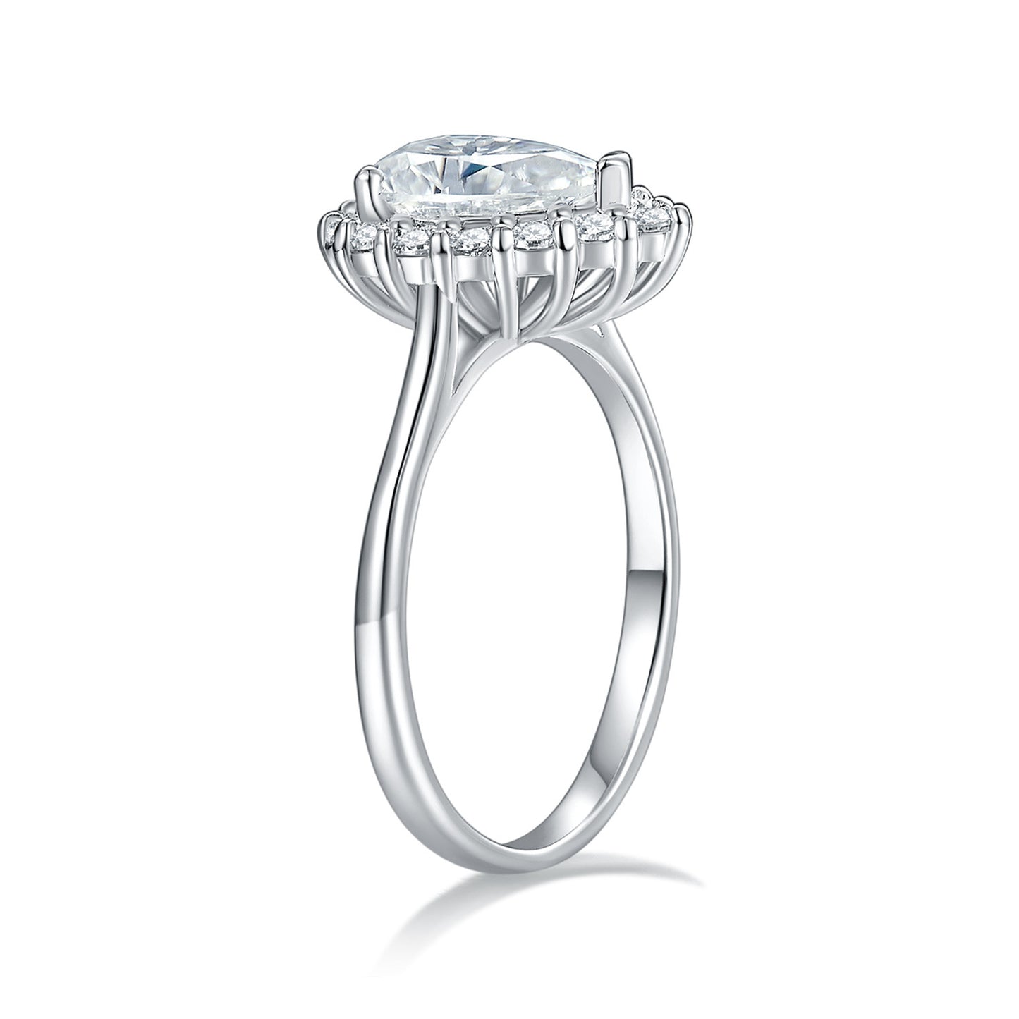 S925 Pear-Cut Moissanite Ring【6.2#179】