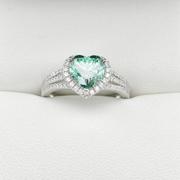 S925 Heart-Cut Moissanite Rings 2CT 【3#22】