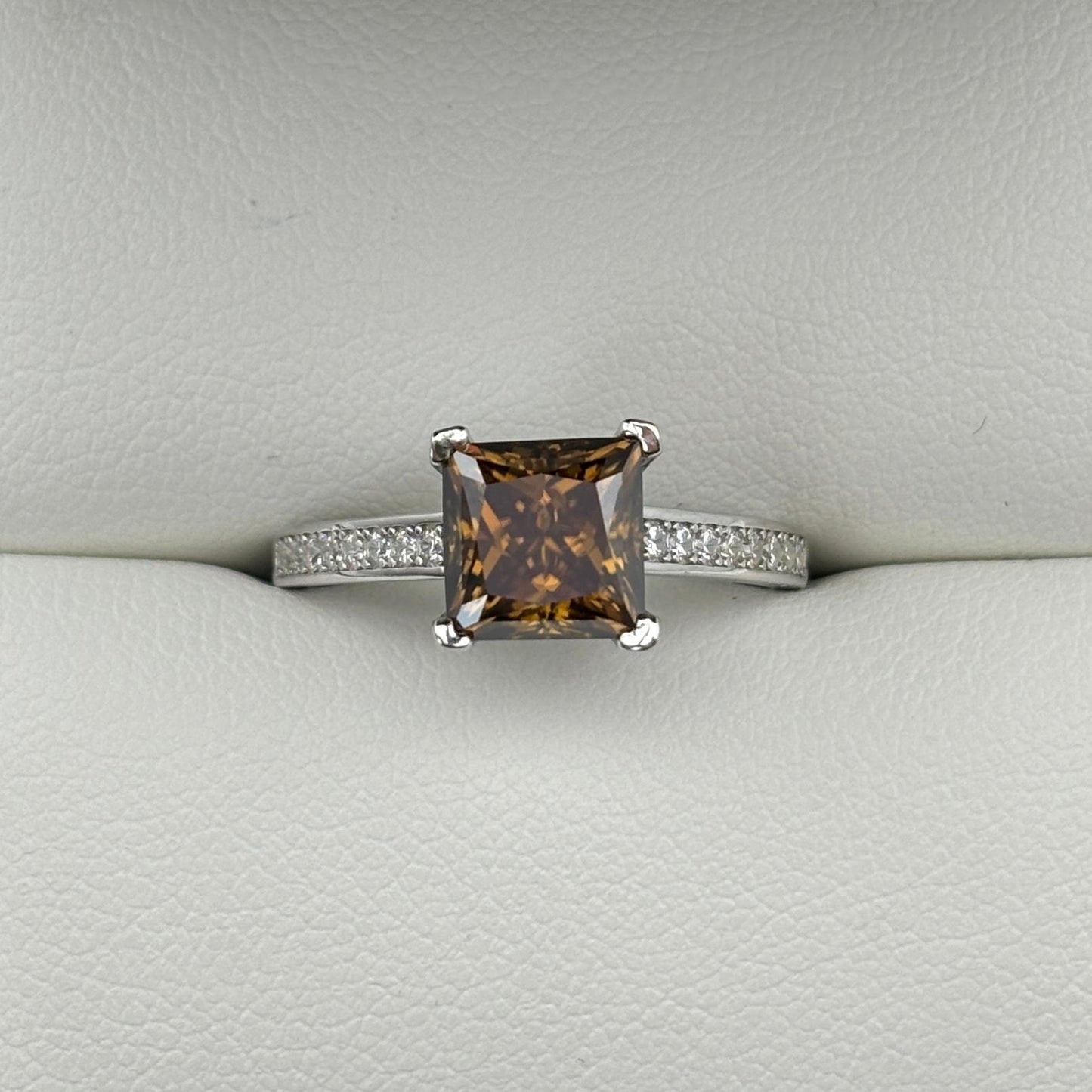 S925 Princess-Cut Moissanite Rings 2CT 【3#20】