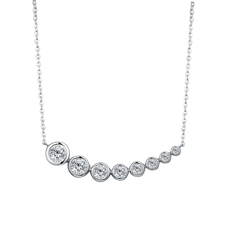 S925 Moissanite Plating Necklace 【N1#3】