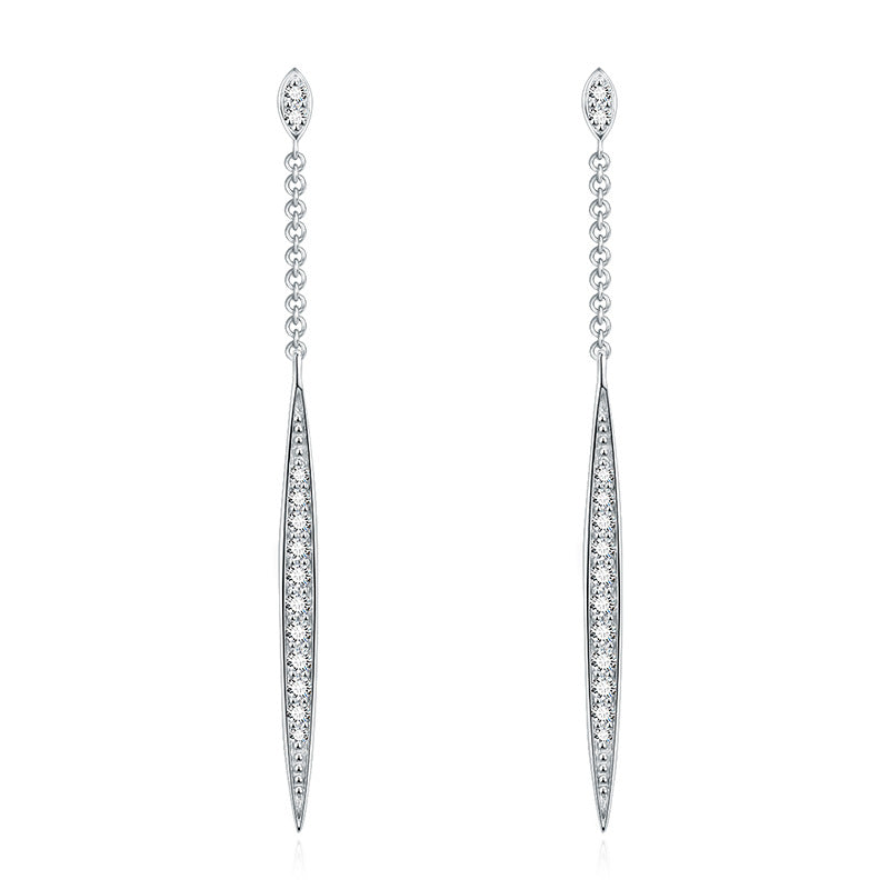 S925 Round-Cut Full Moissanite Stud Earrings【6.2#44】